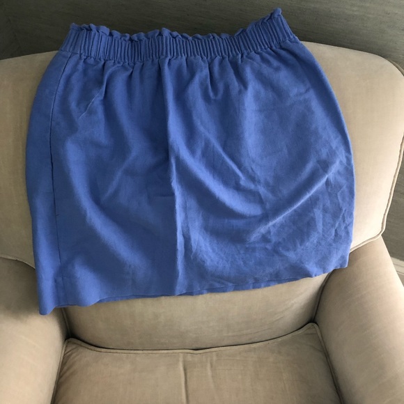 Blue jcrew mini skirt. Perfect condition. Size 4. - Picture 3 of 3